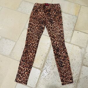 Alice & Olivia leopard print skinny jeans size 2